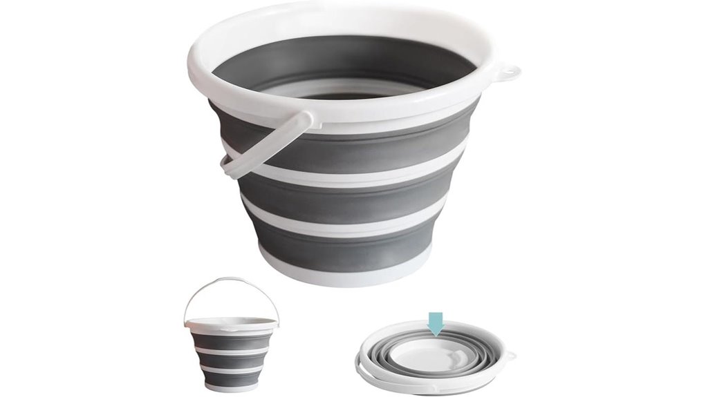 portable collapsible 10l bucket