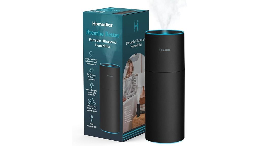 portable color light humidifier