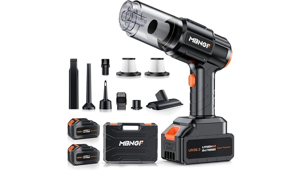 portable cordless vacuum 35kpa