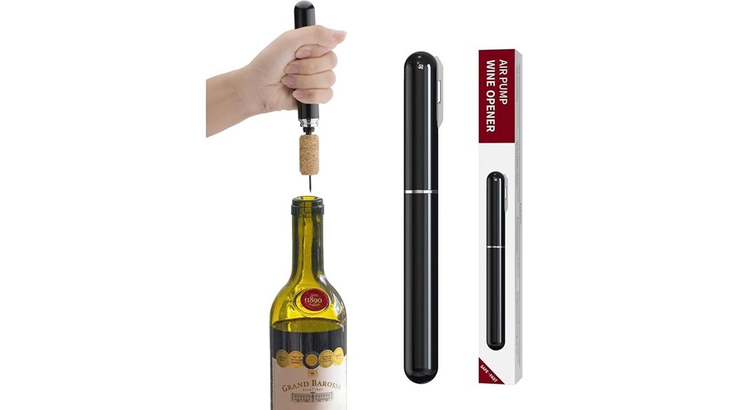 portable corkscrew foil pump