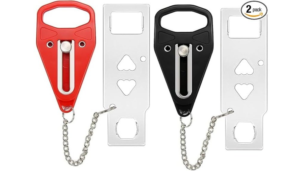 portable dual door locks