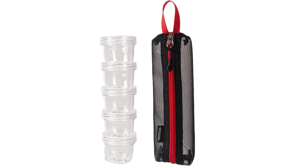 portable five bottle spice kit