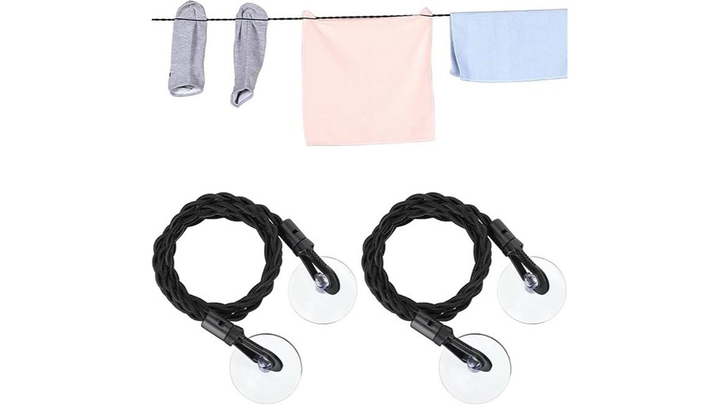 portable hooked travel clothesline