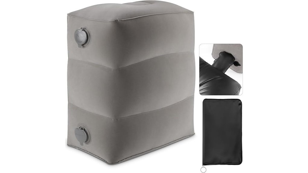 portable inflatable foot rest