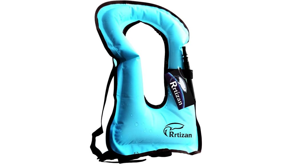portable inflatable snorkel vest