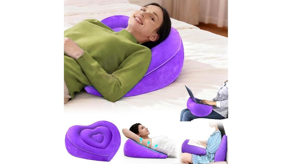portable inflatable wedge pillow