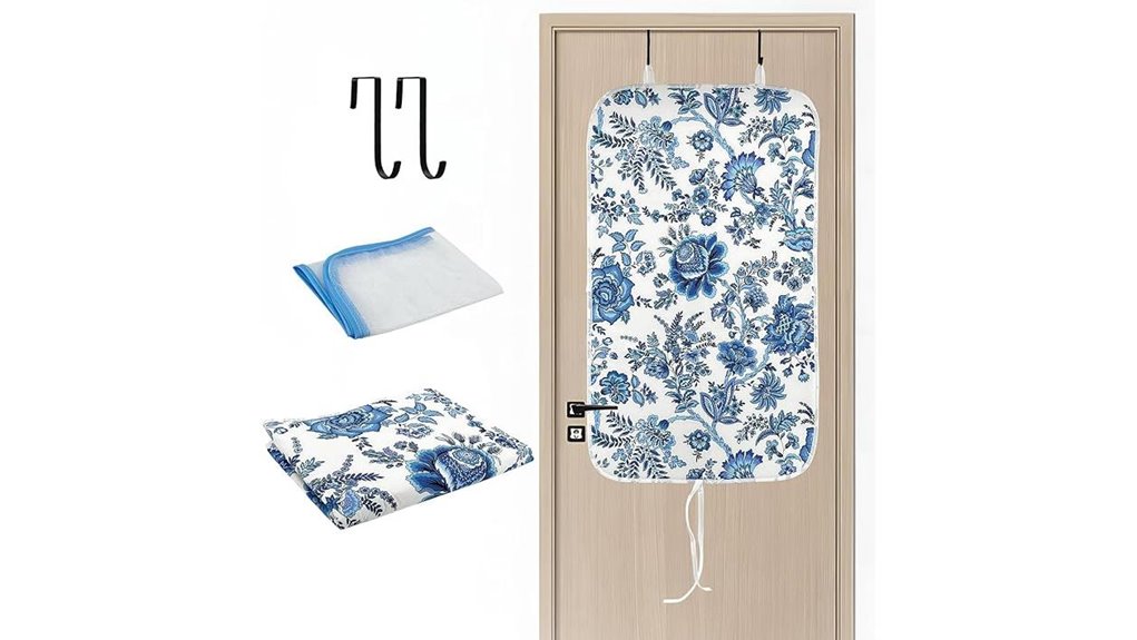 portable ironing heatpad hooks