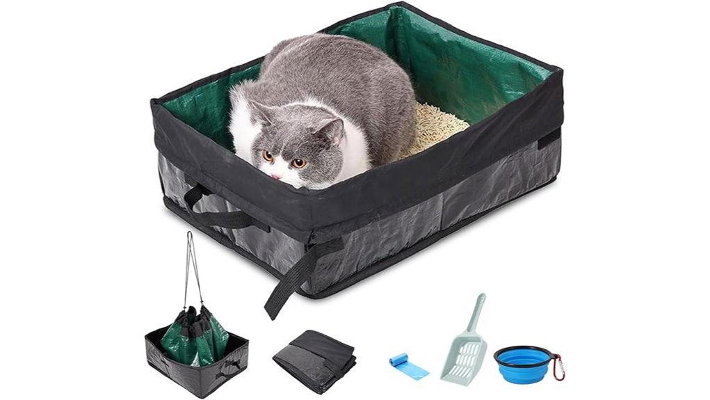 portable leakproof cat litter