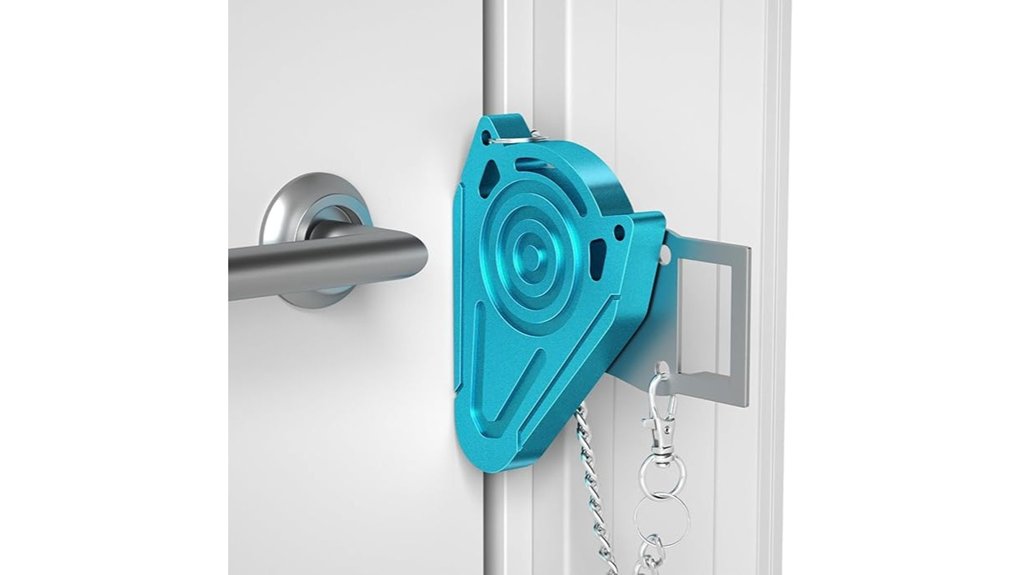 portable metal hotel lock