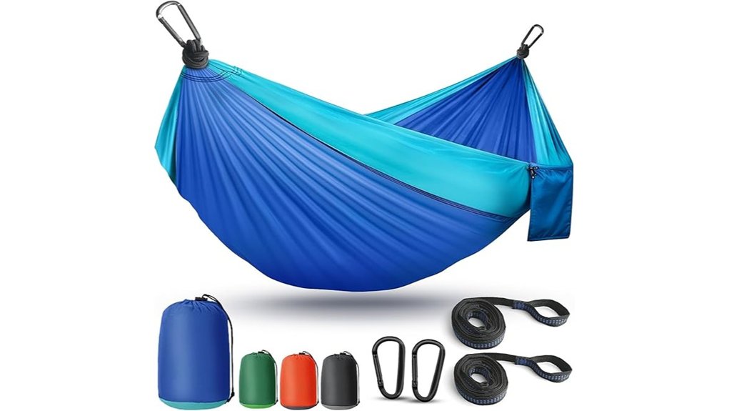 portable parachute dual tree hammock