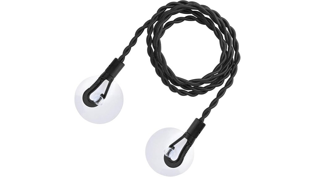 portable retractable hooked suction