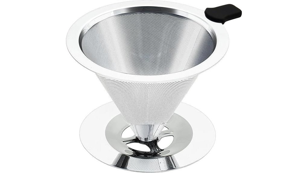 portable stainless pour over dripper
