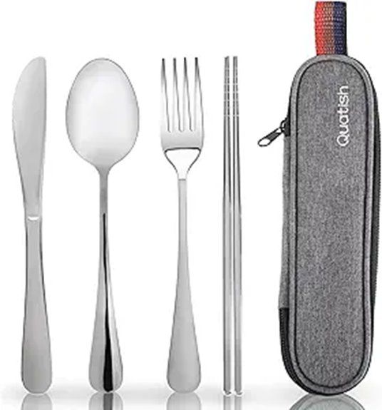 portable stainless steel cutlery