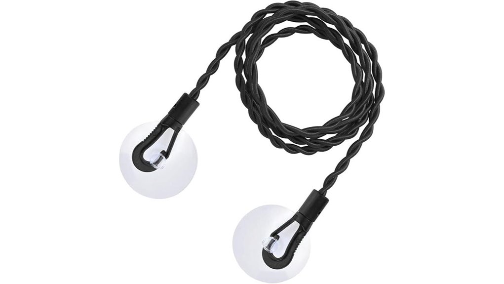 portable suction retractable clothesline