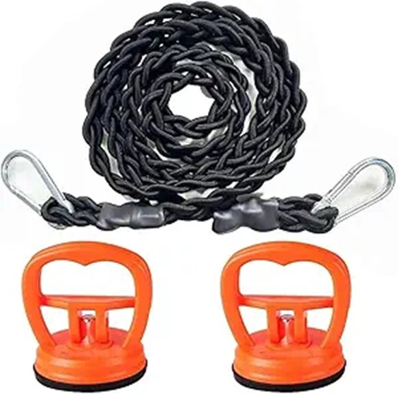 portable tri braided hookless line
