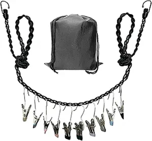 portable tri braided retractable line