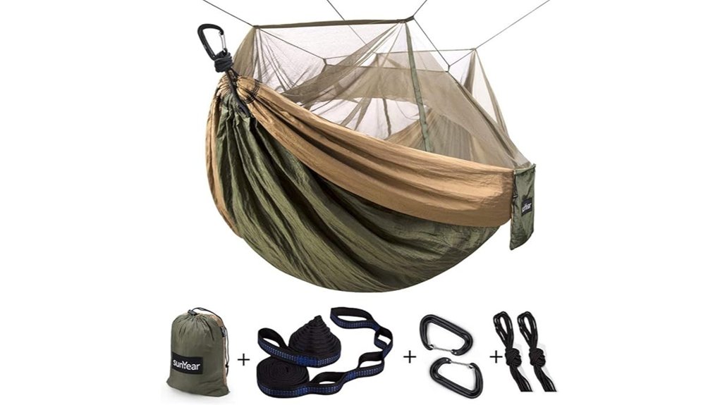 portable two person net hammock