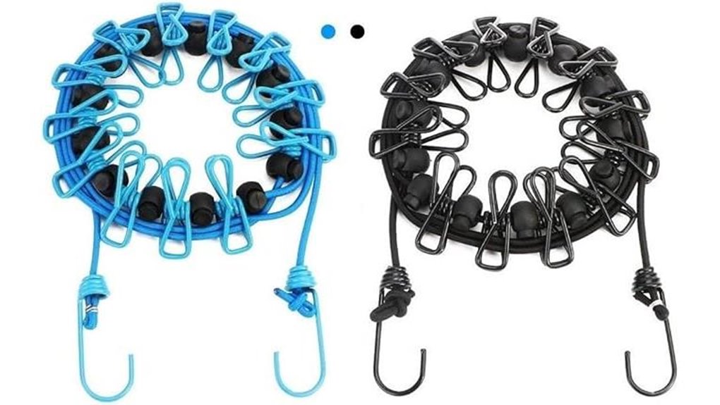 portable windproof double clothesline