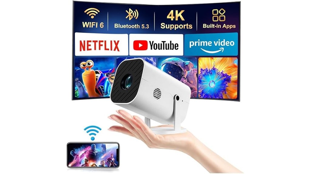 portable wireless 1080p projector