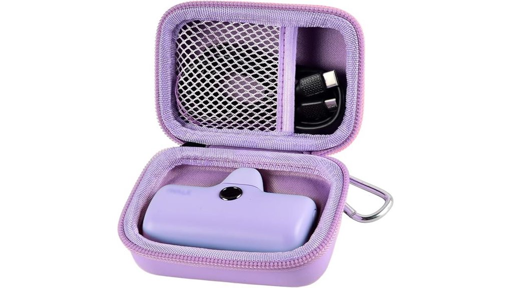 purple powerbank multi brand case
