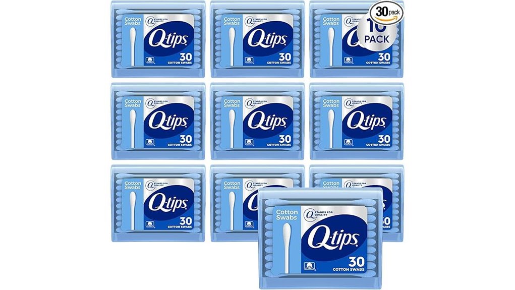 q tips 30 count cotton swabs