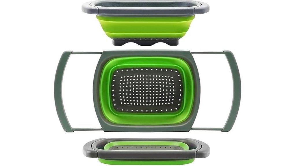 qimh collapsible over sink strainer