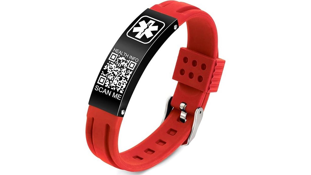 qr coded silicone waterproof bracelets