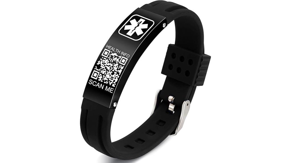 qr medical waterproof wristband