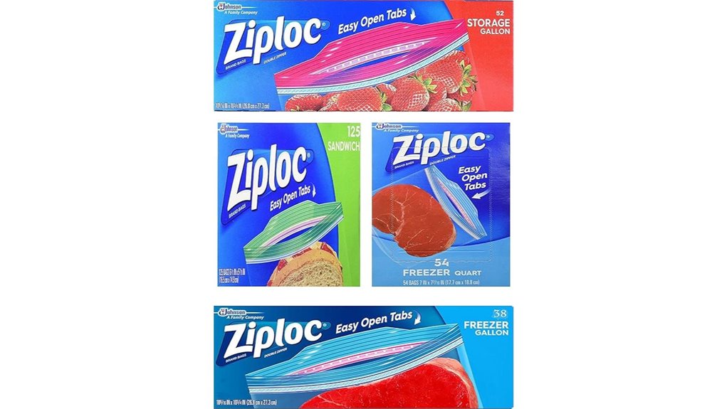 quart gallon sandwich bags