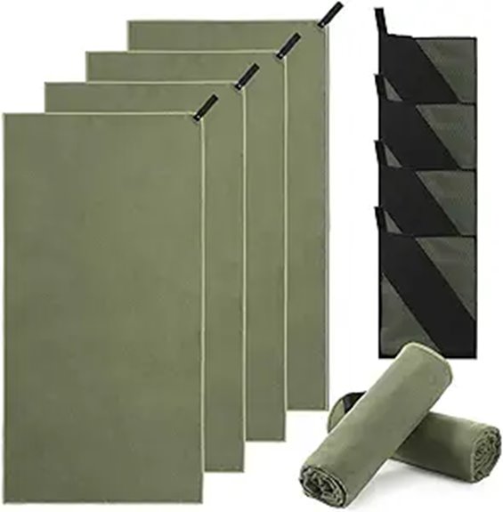 quick dry 4 pack microfiber towels