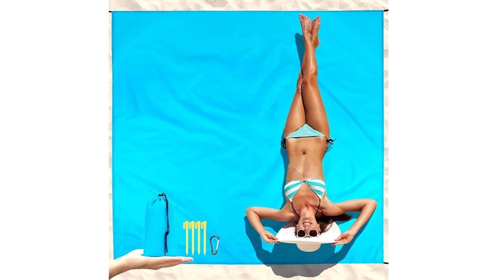 quick drying sandproof beach blanket