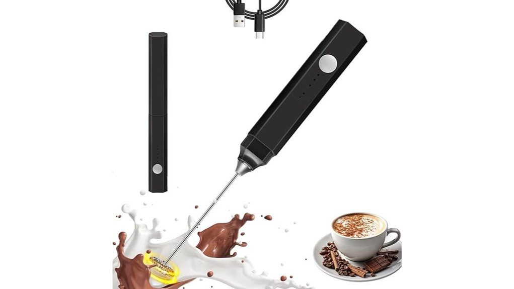 rechargeable 3 speed milk frother
