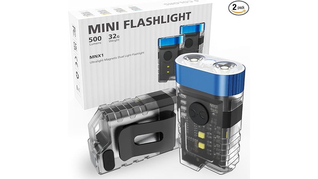 rechargeable 500 lumen keychain