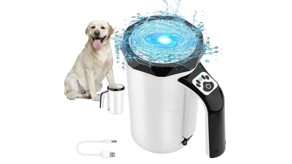 rechargeable automatic dog cleaner