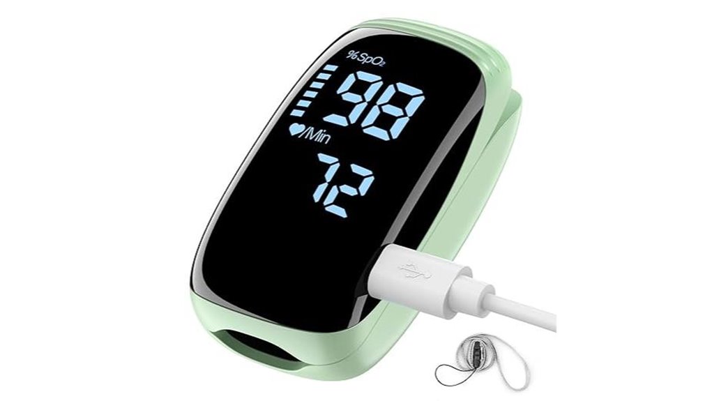 rechargeable green finger oximeter