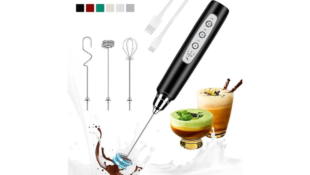 rechargeable handheld milk 3 whisk