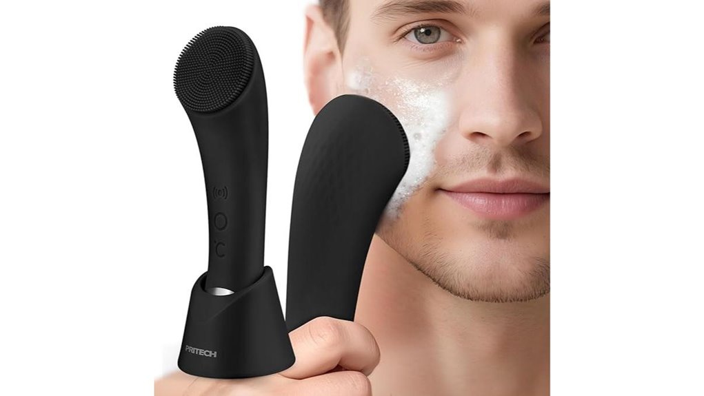 rechargeable silicone facial brush
