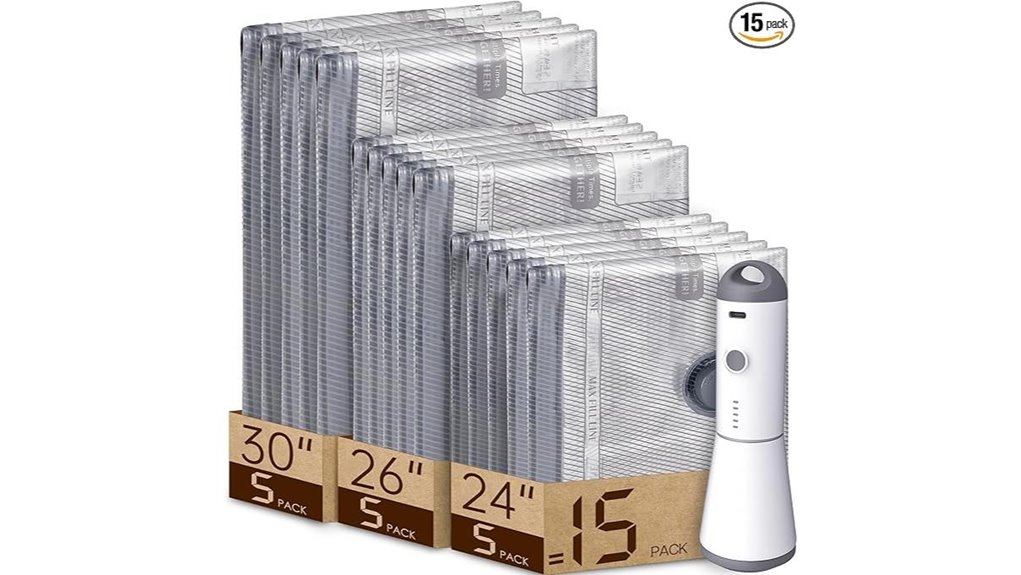 rechargeable travel vacuum bags