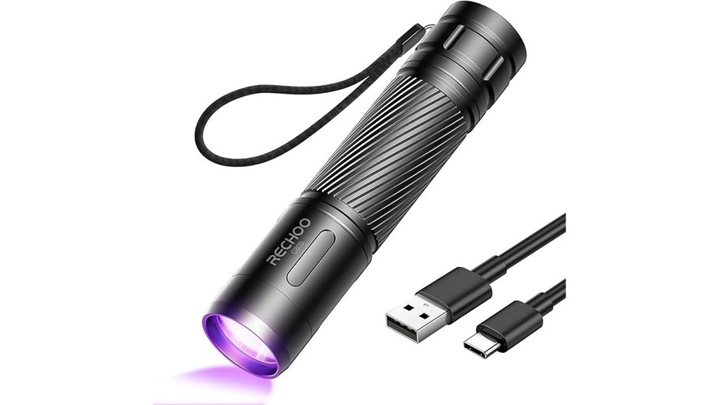 rechoo 395nm rechargeable blacklight