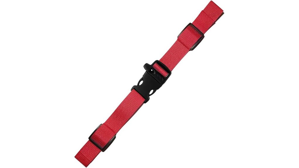 red sternum backpack whistle