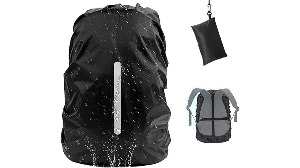 reflective waterproof backpack cover