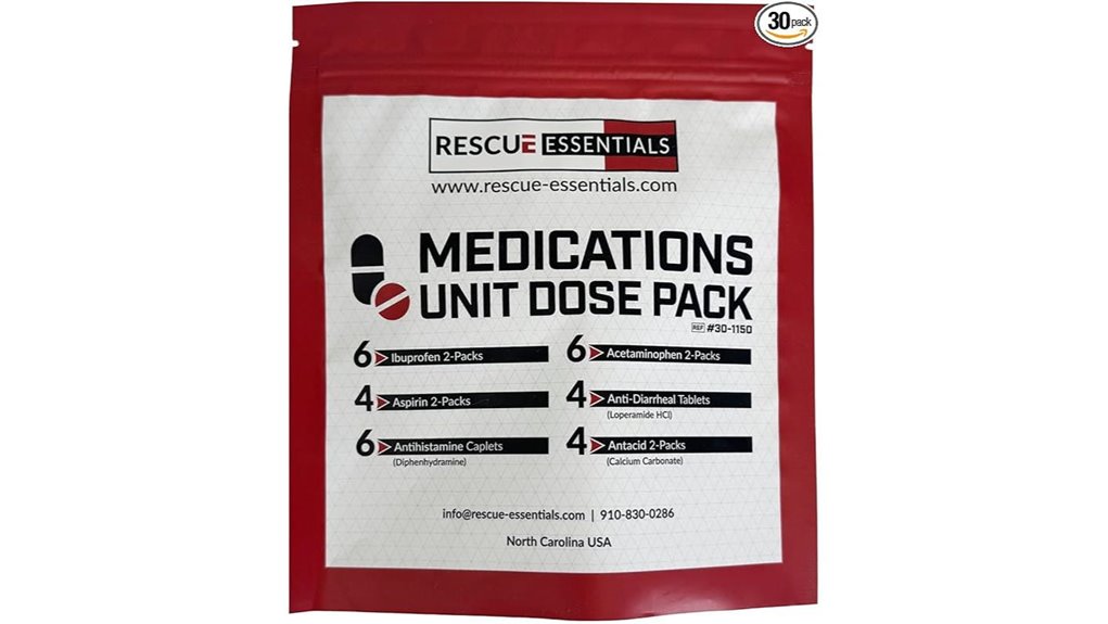 rescue essentials medication pack