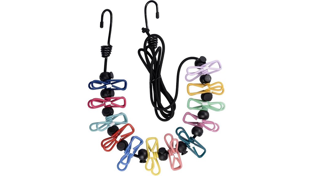 retractable 12 clip black line