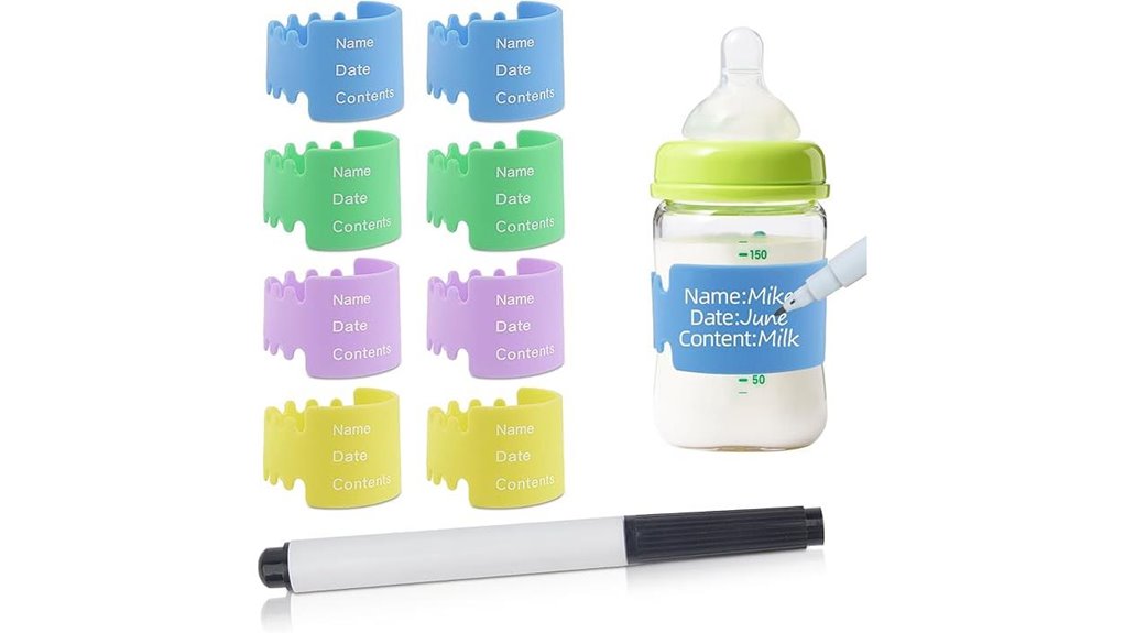 reusable 4 color silicone labels