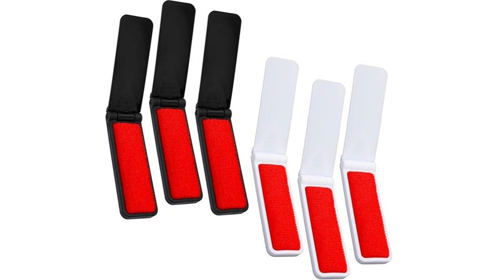 reusable 6 pack foldable lint brush