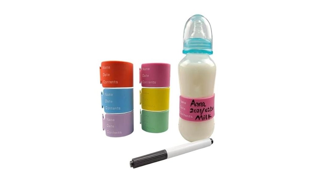 reusable 6 piece silicone labels