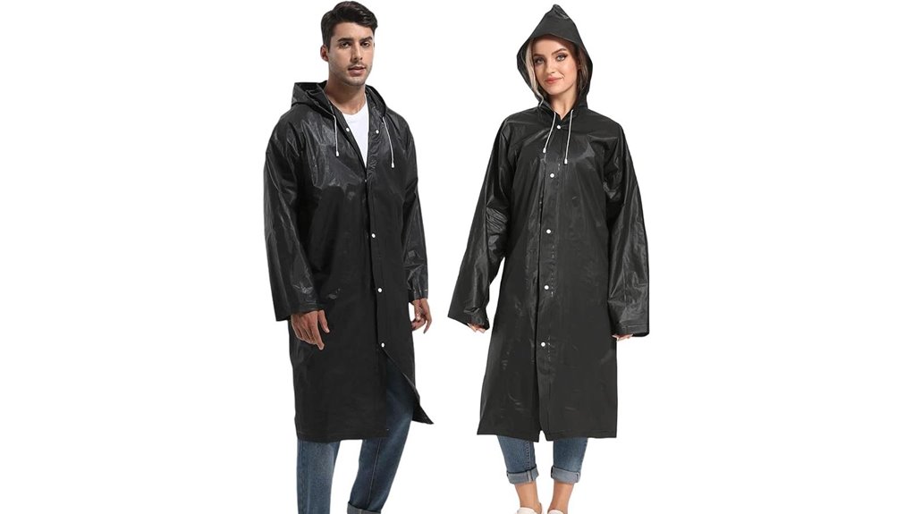 reusable adult rain ponchos