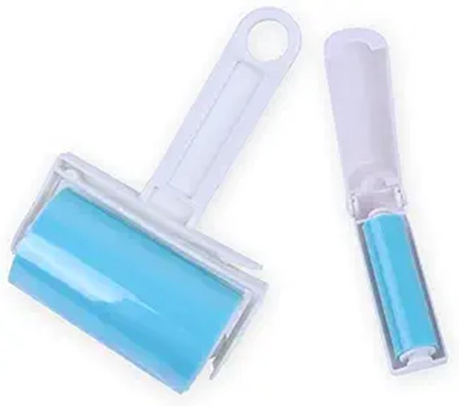 reusable blue pet roller