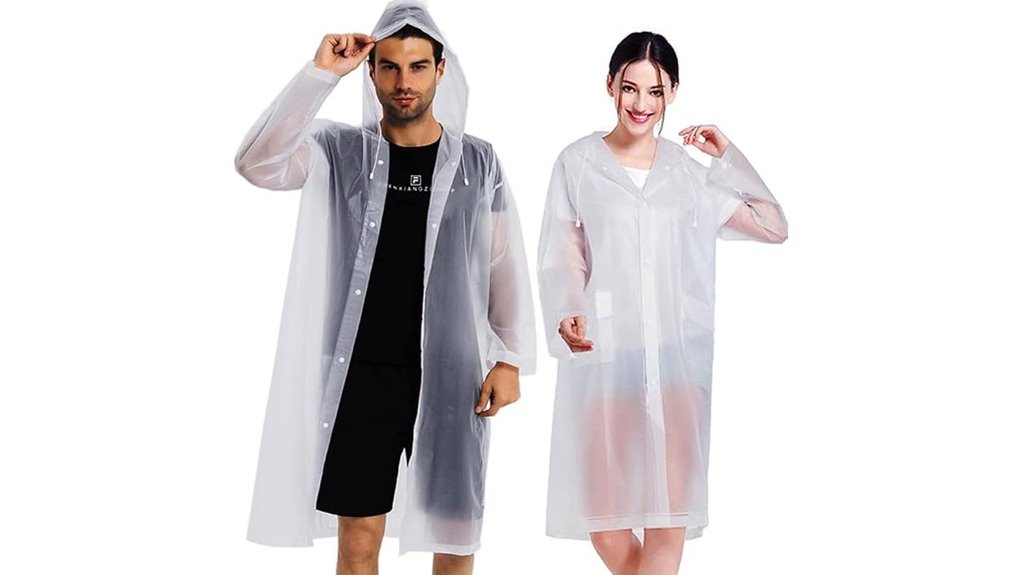 reusable eva rain ponchos