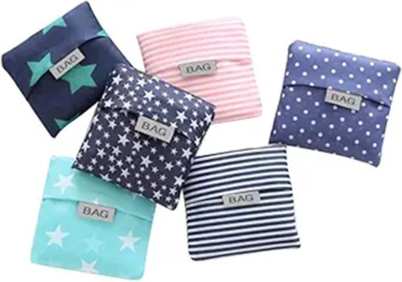 reusable foldable grocery totes